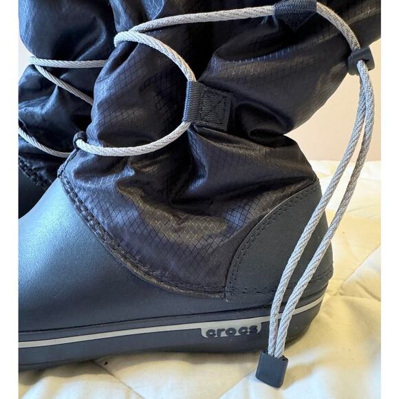 CROCS Crocband Cinch Mid Rain Fur Lined Winter Boots Size 8 - Picture 3 of 5